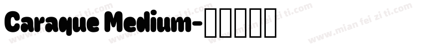 Caraque Medium字体转换